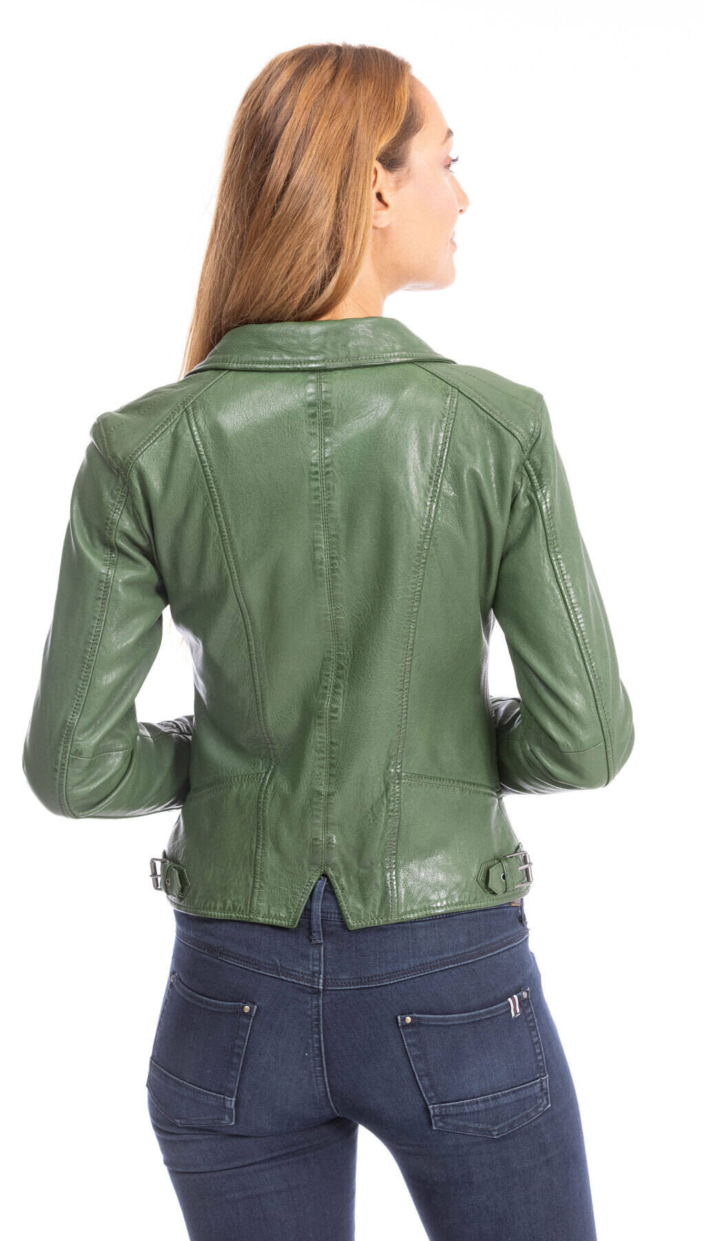 60861-blouson-cuir-vert-dos