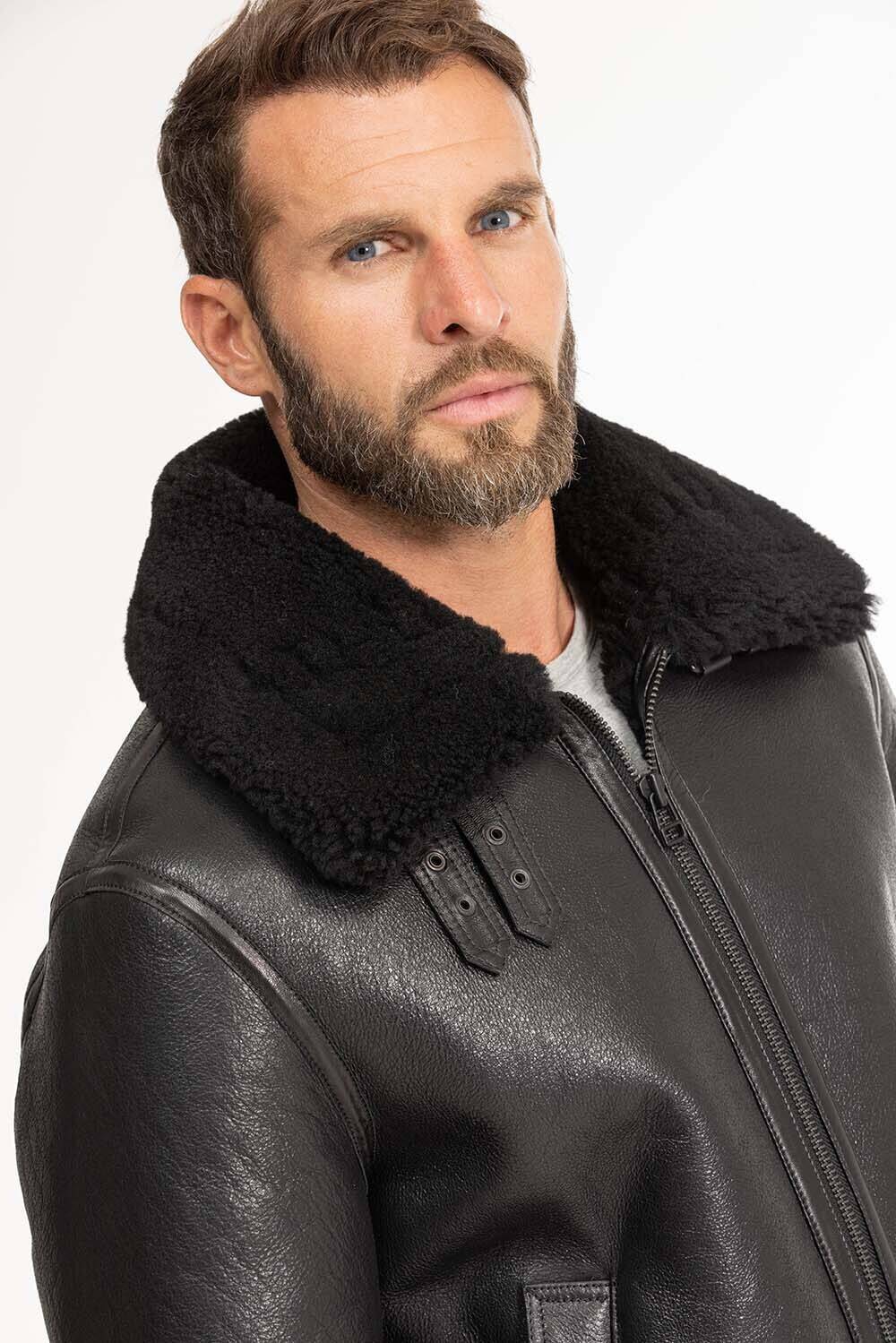 blouson bombardier homme mouton noir reagan  (14)