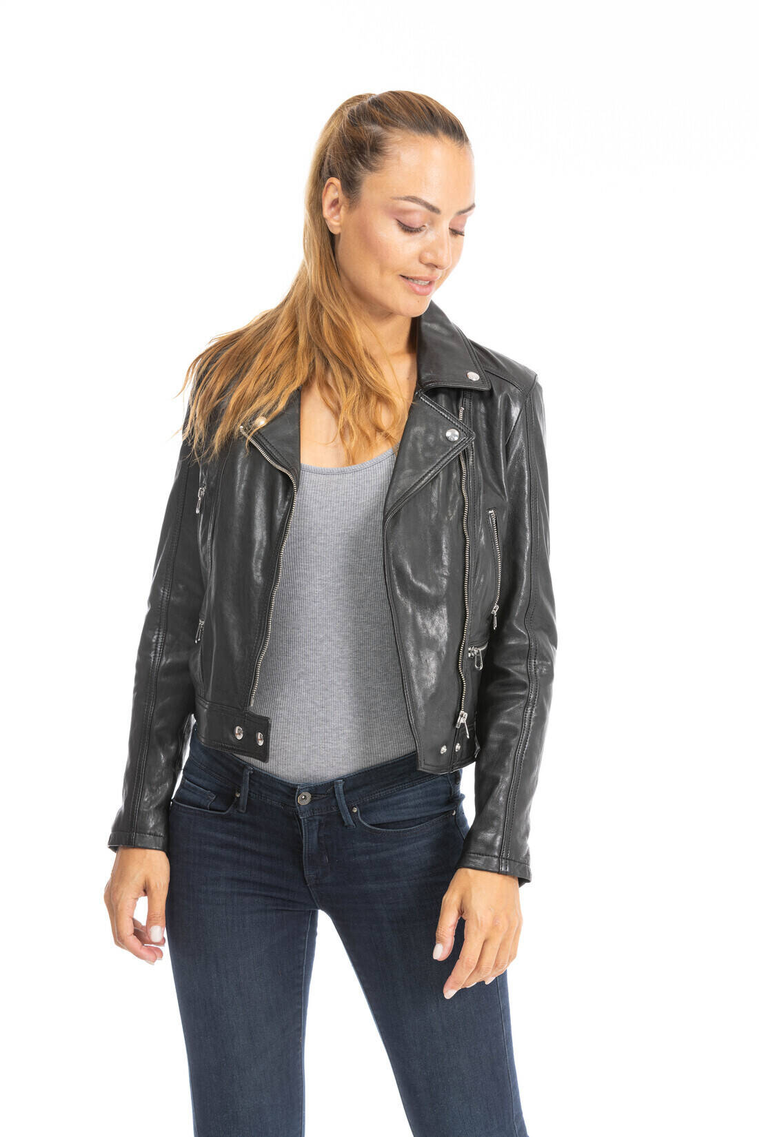 blouson cuir femme 102100 (2)