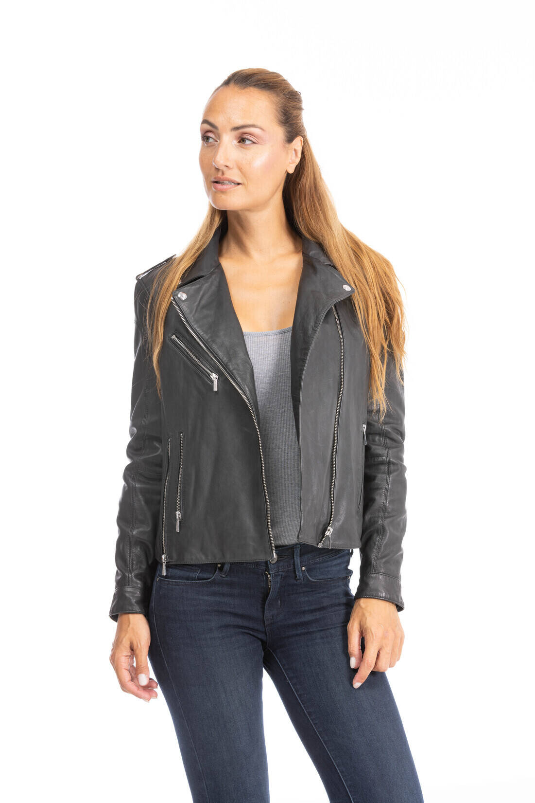 blouson cuir femme noir 101997 (2)