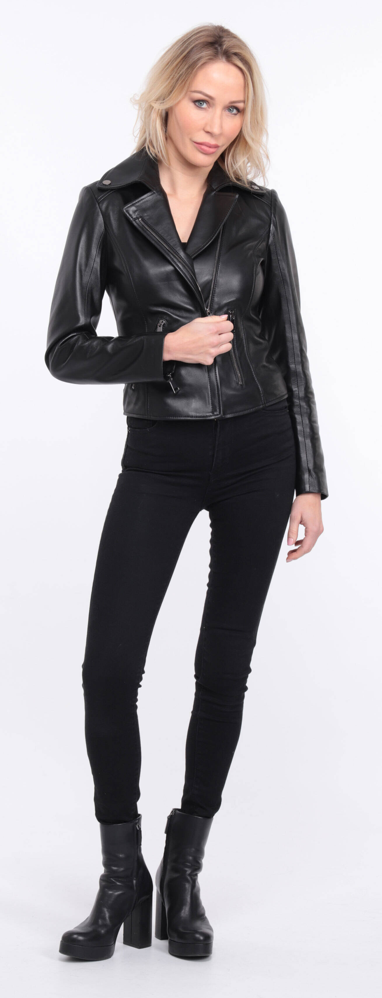 blouson cuir femme noir salou (17)