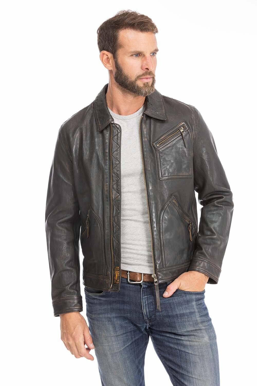 blouson cuir homme 102564 noir (2)