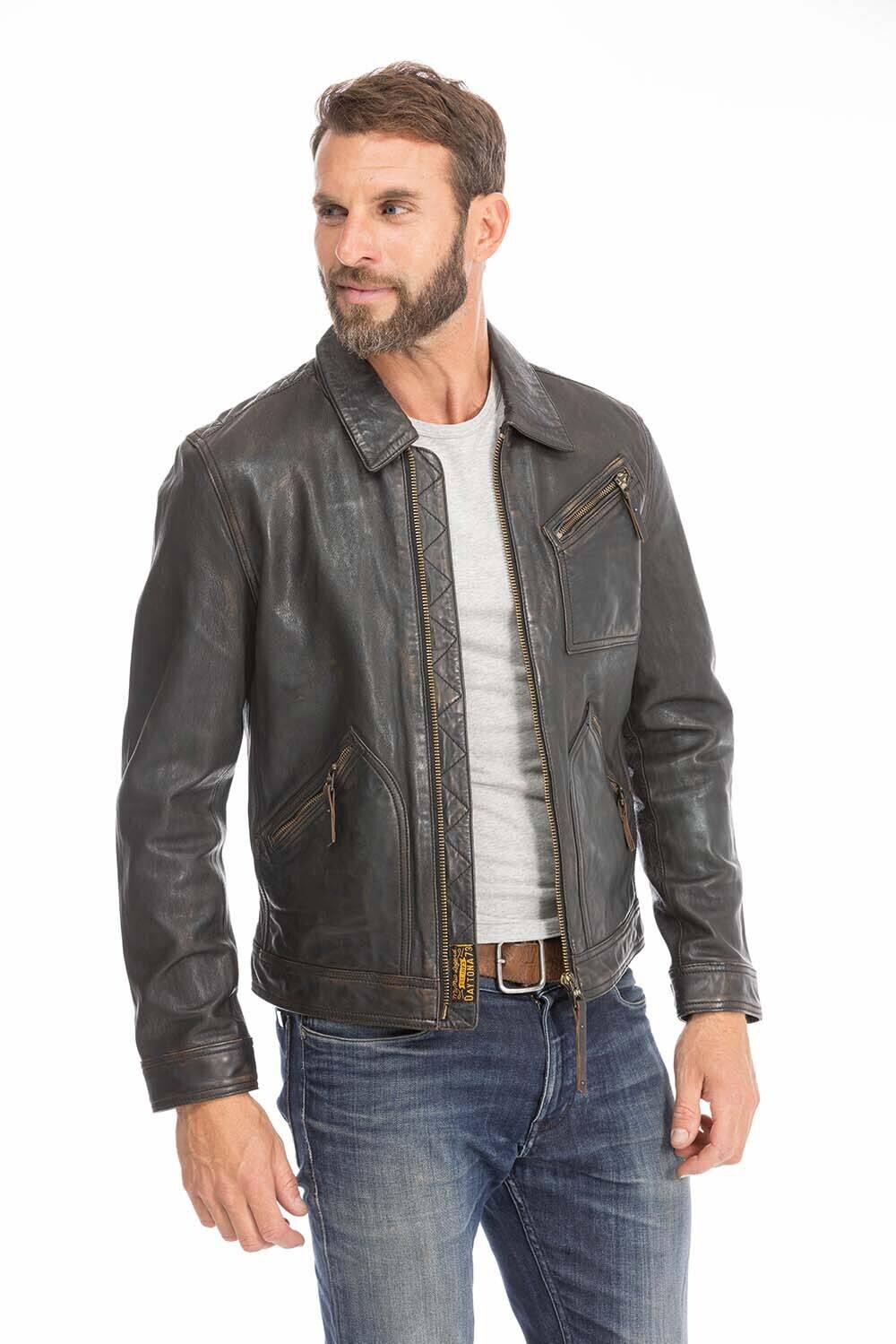 blouson cuir homme 102564 noir (5)