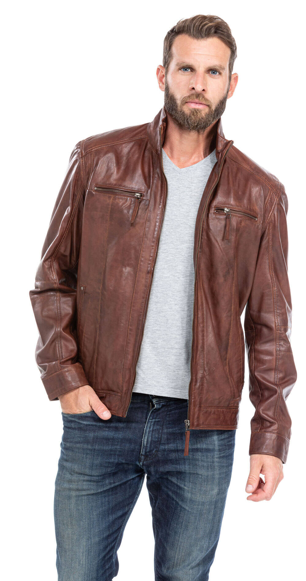 blouson cuir homme cognac fonce 51540 (8)