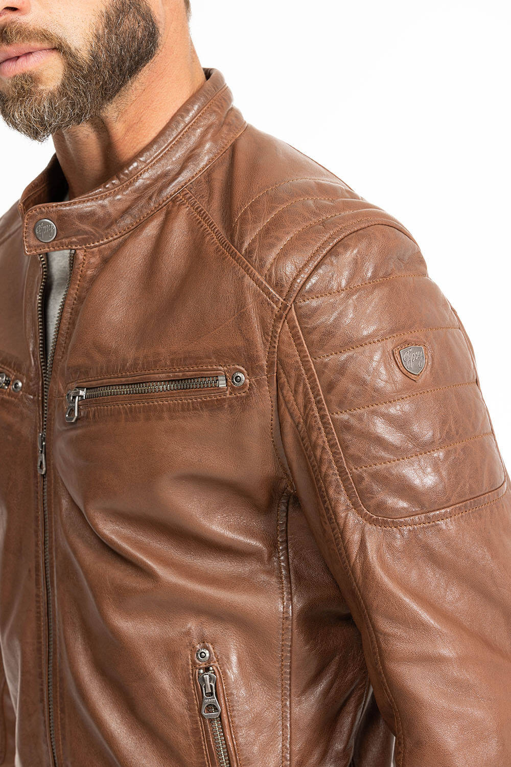 blouson cuir homme derry cognac (12)