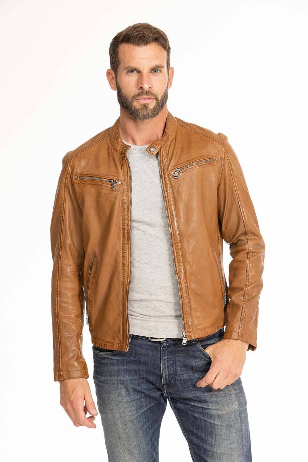 blouson cuir homme gafi cognac (1)