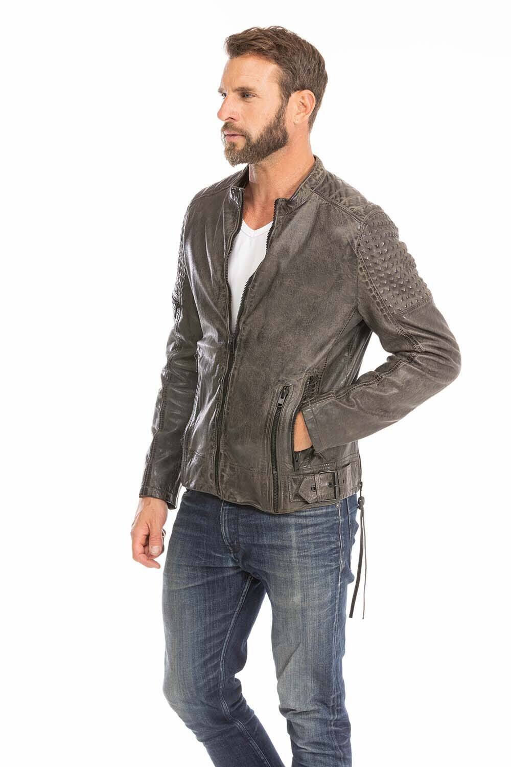 blouson cuir homme gris anthracite mahon (12)