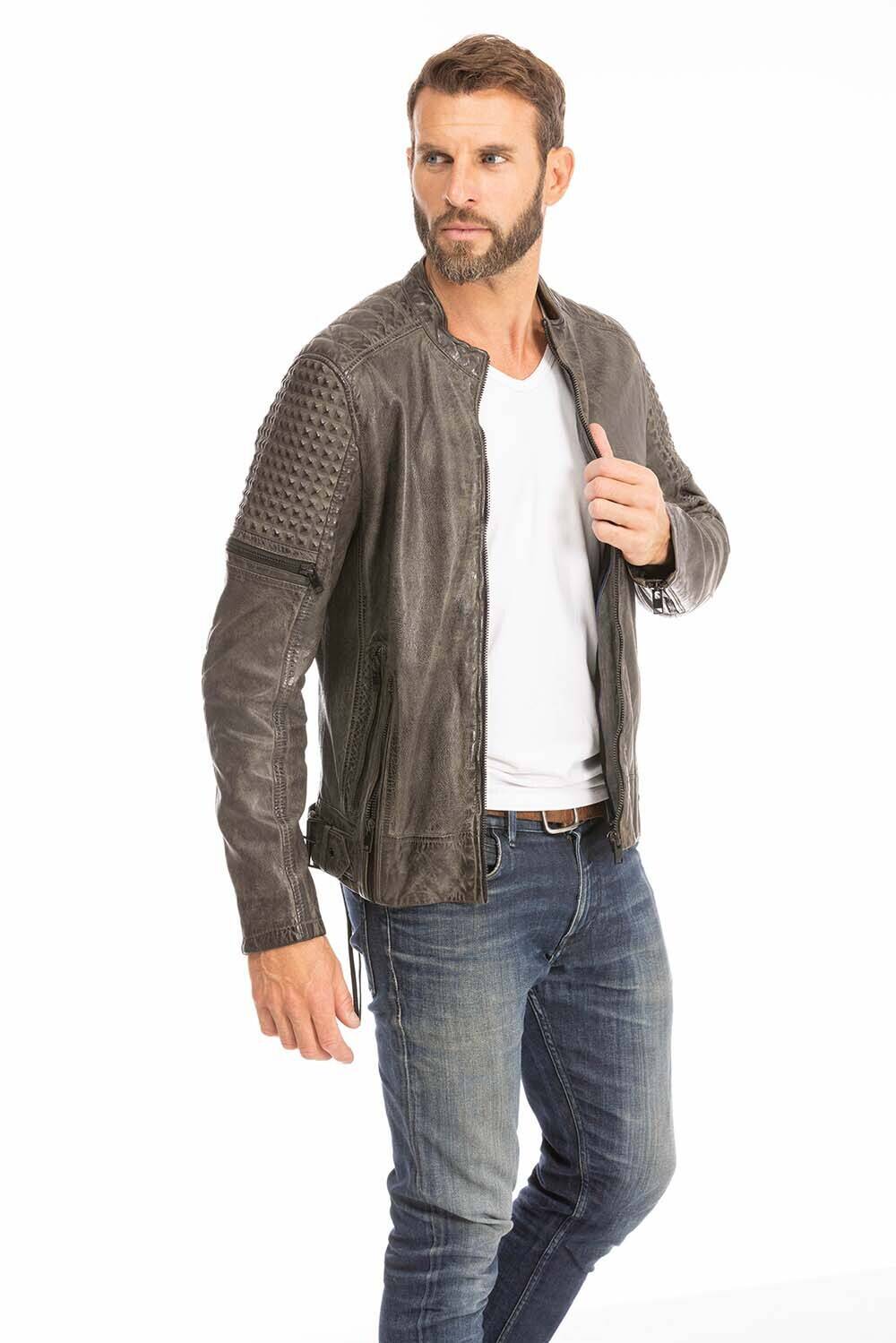 blouson cuir homme gris anthracite mahon (2)