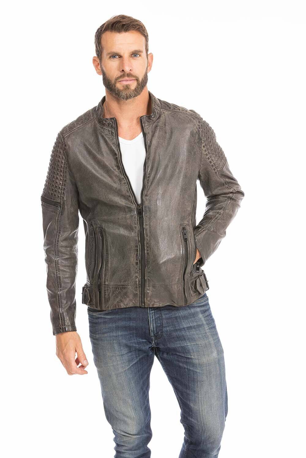 blouson cuir homme gris anthracite mahon (9)