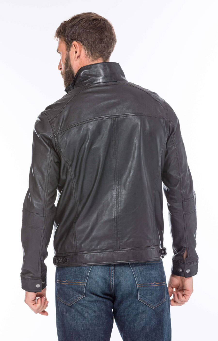 blouson cuir homme marlone noir (6)