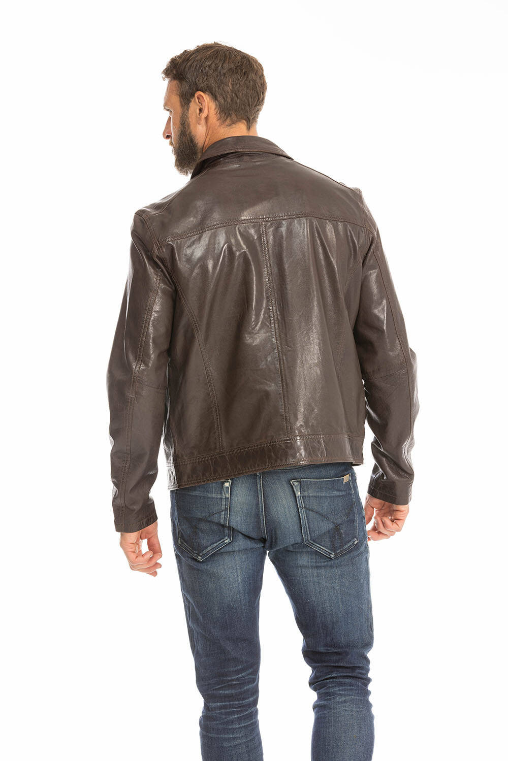 blouson cuir homme marron 100144 major (8)