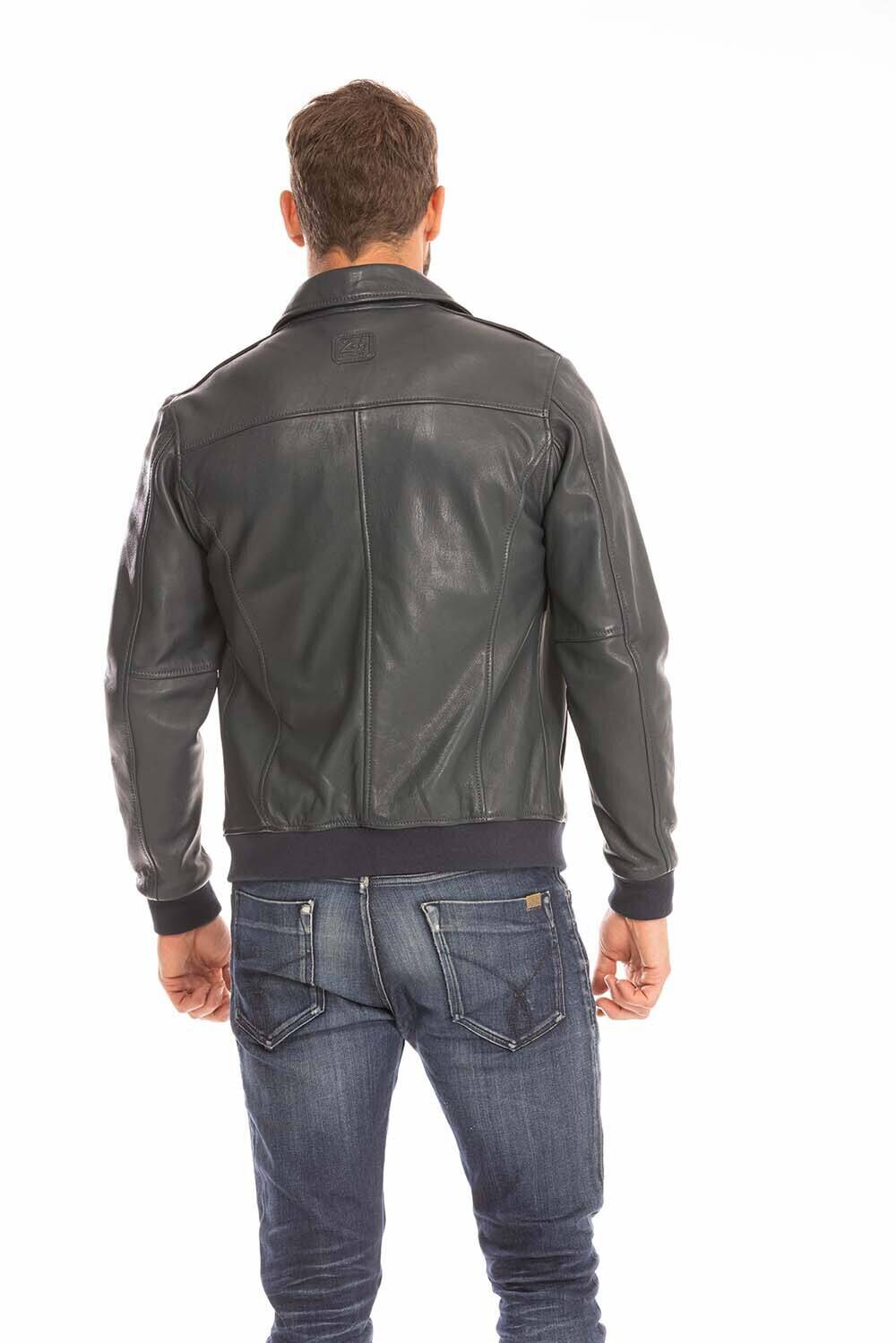 blouson cuir homme navy jacky style pilote (6)