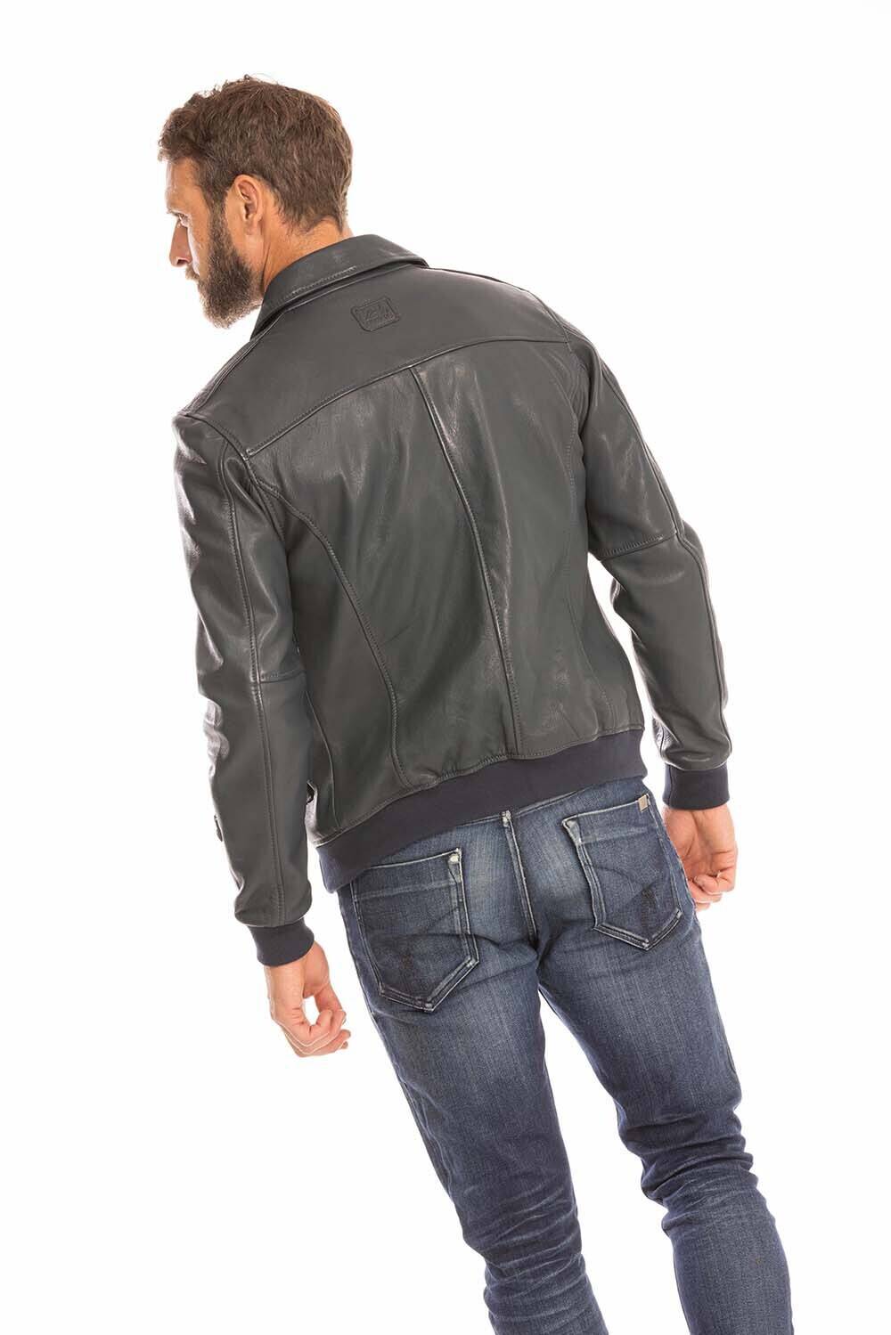 blouson cuir homme navy jacky style pilote (7)