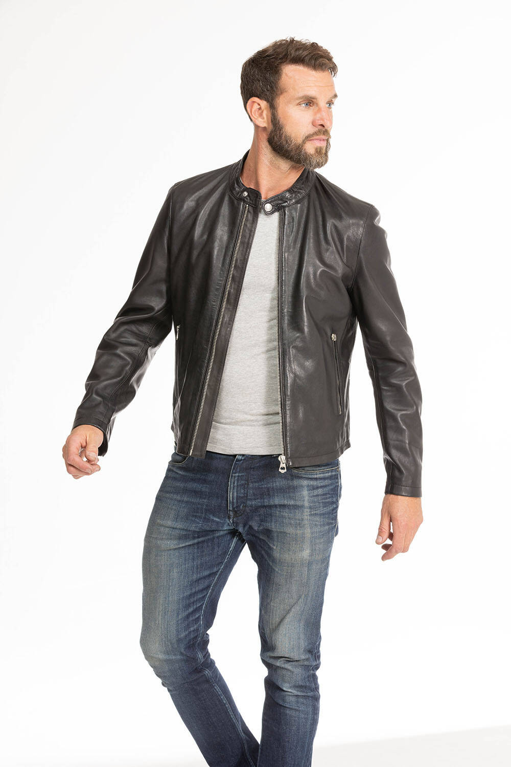 blouson cuir homme noir 102134 (1)