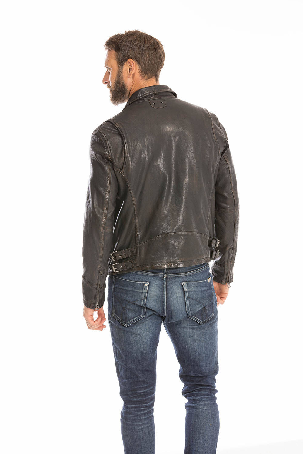 blouson cuir homme noir  (10)