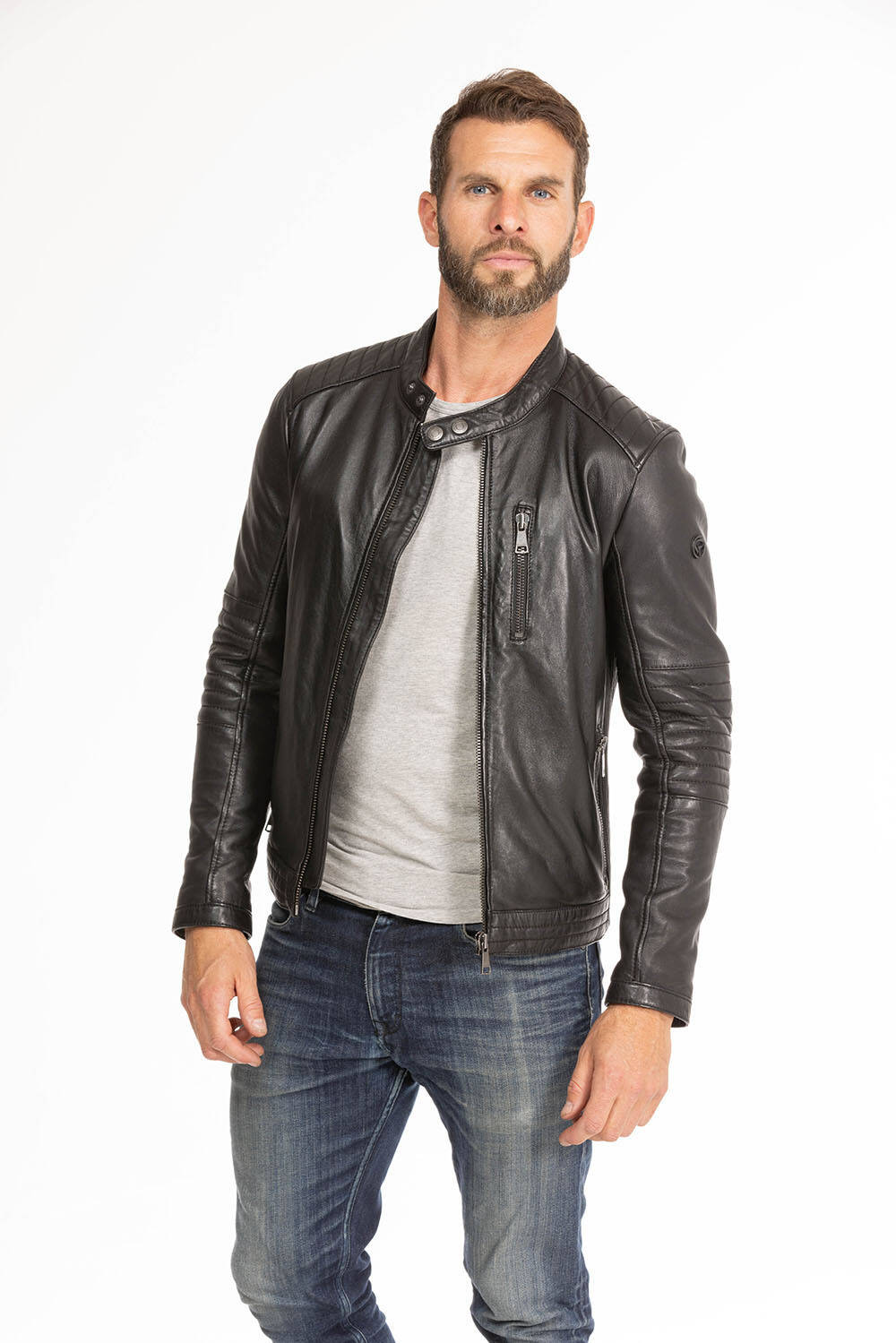 blouson cuir homme noir formula redksins (3)