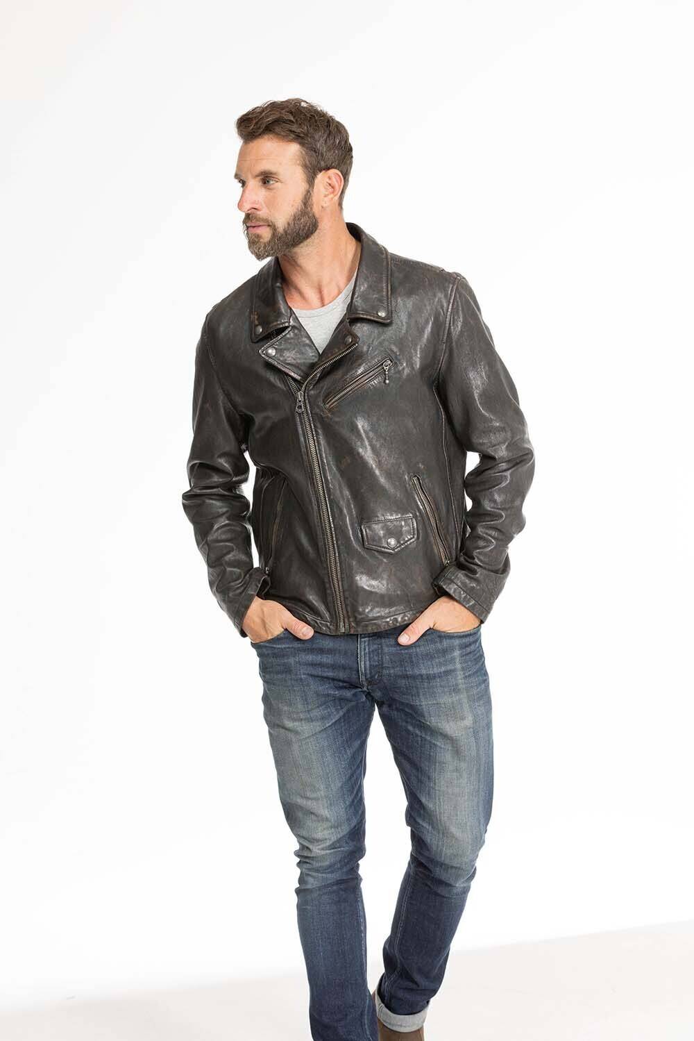 blouson cuir homme perfecto 102427 noir vieilli (18)