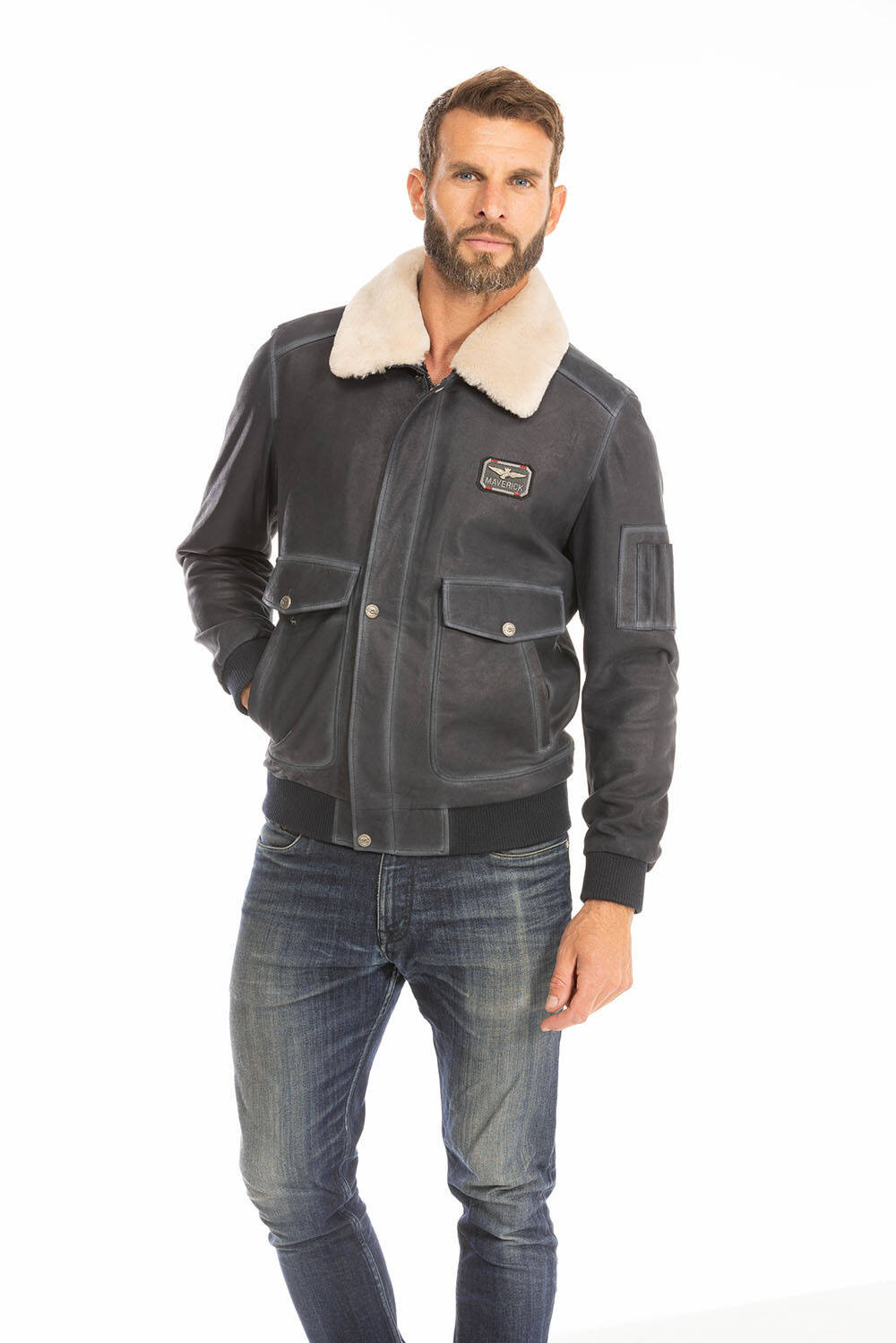 blouson cuir homme pilote bleu ek72 (19)