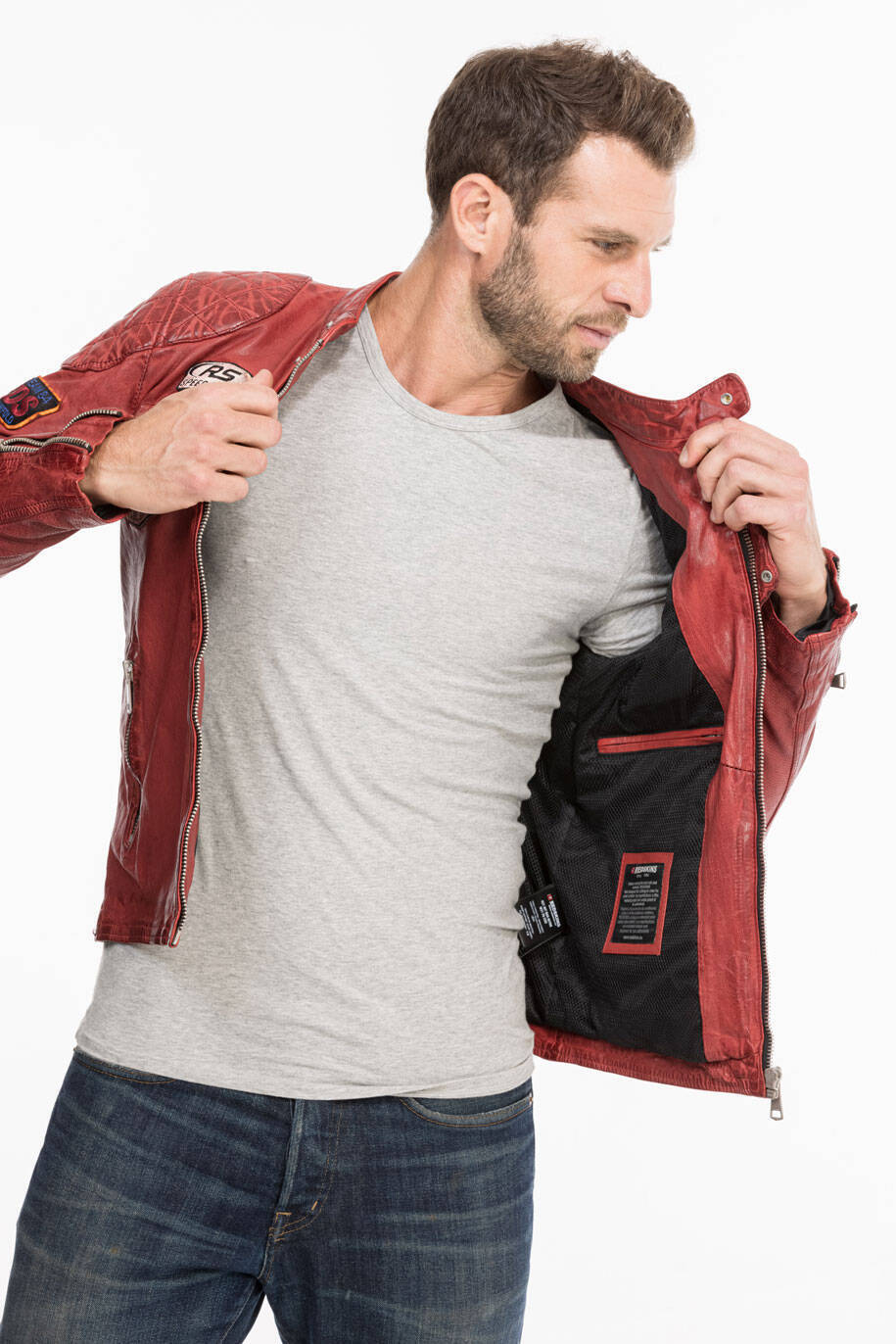 blouson cuir homme redkins rouge rf 132 (11)