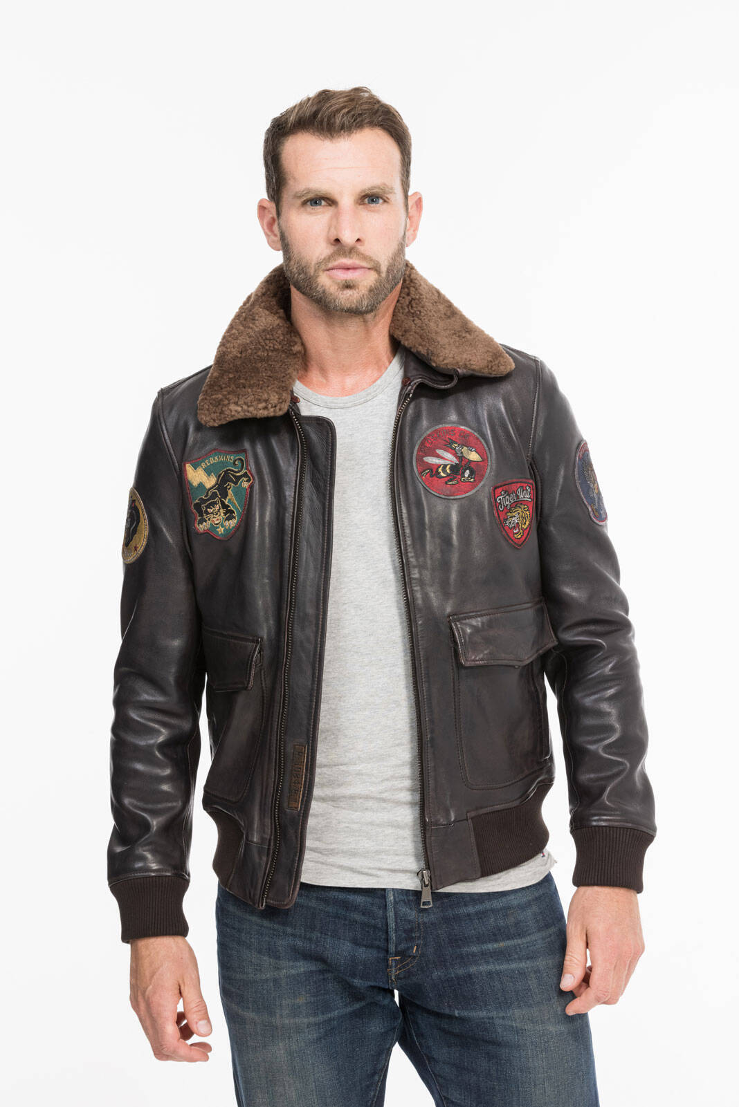 blouson cuir homme redskins pilot omega rf 135 (1)