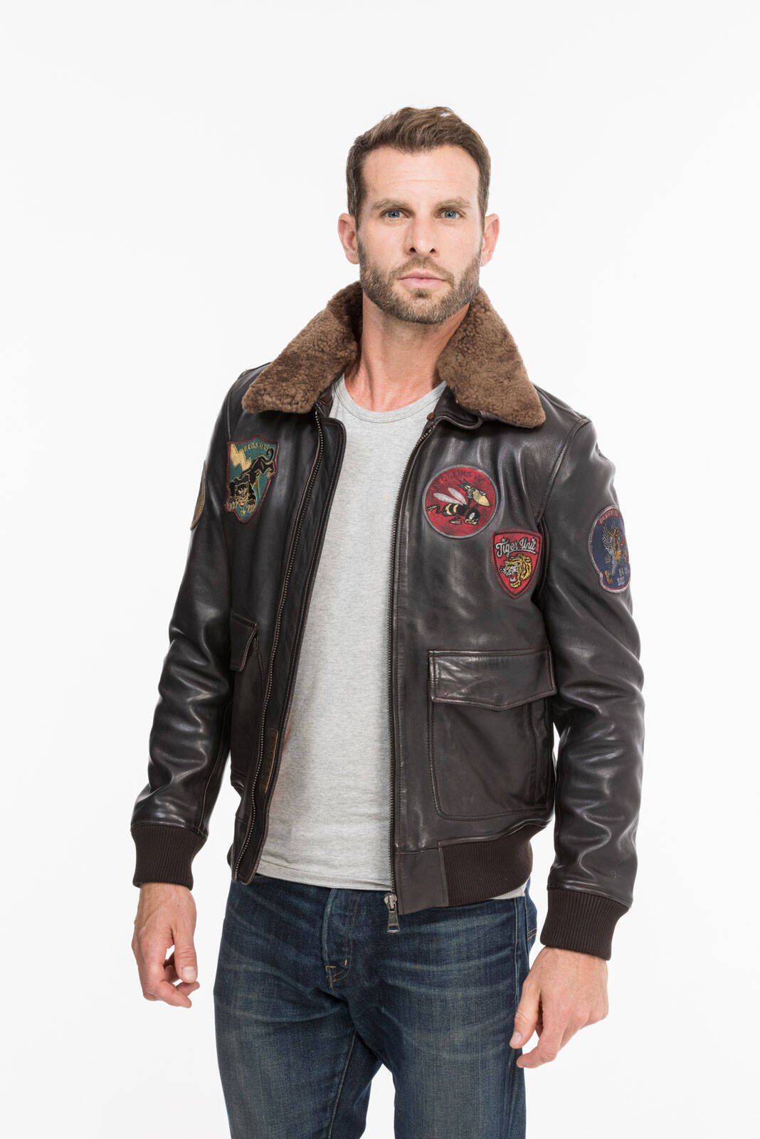 blouson cuir homme redskins pilot omega rf 135 (3)