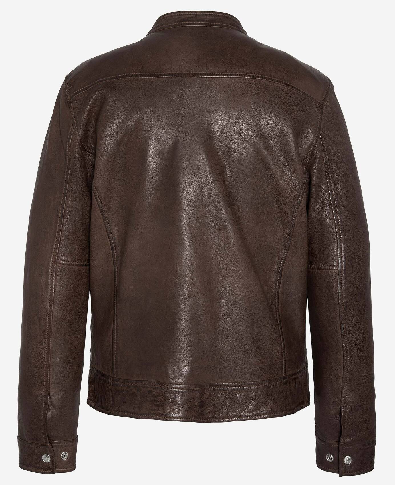 blouson cuir lcnewportx marron (2)