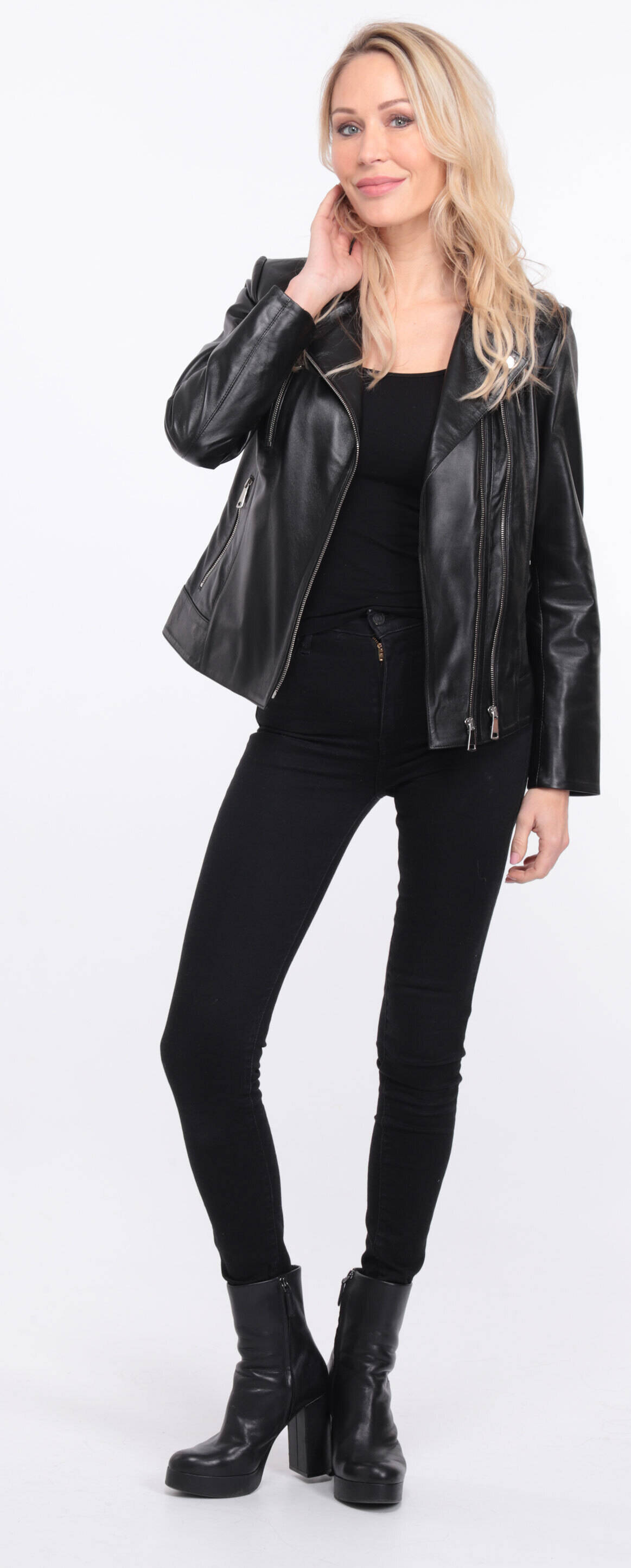 blouson cuir noir elsa (2)