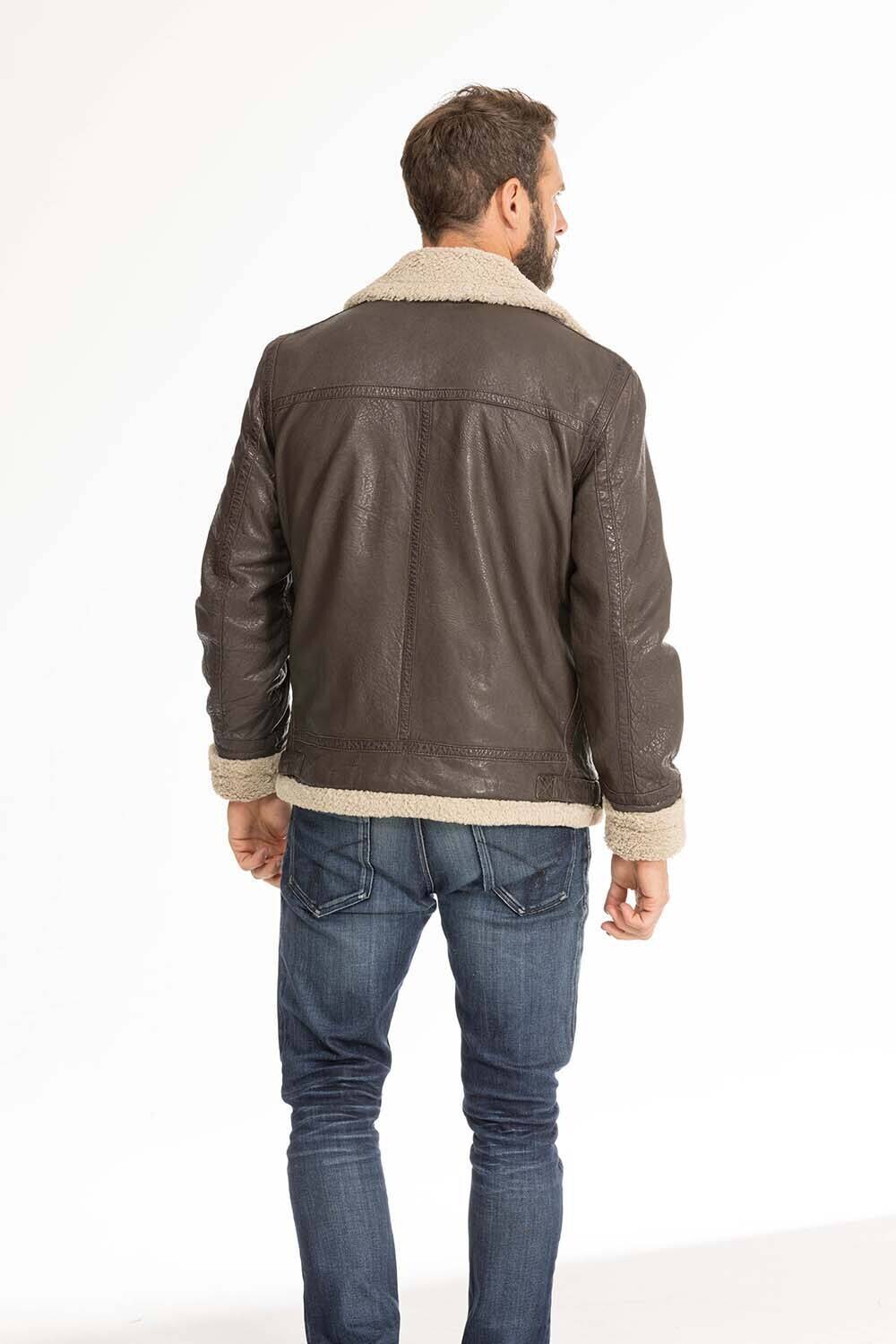 blouson hiver homme marron 1201-0162 airforce (5)