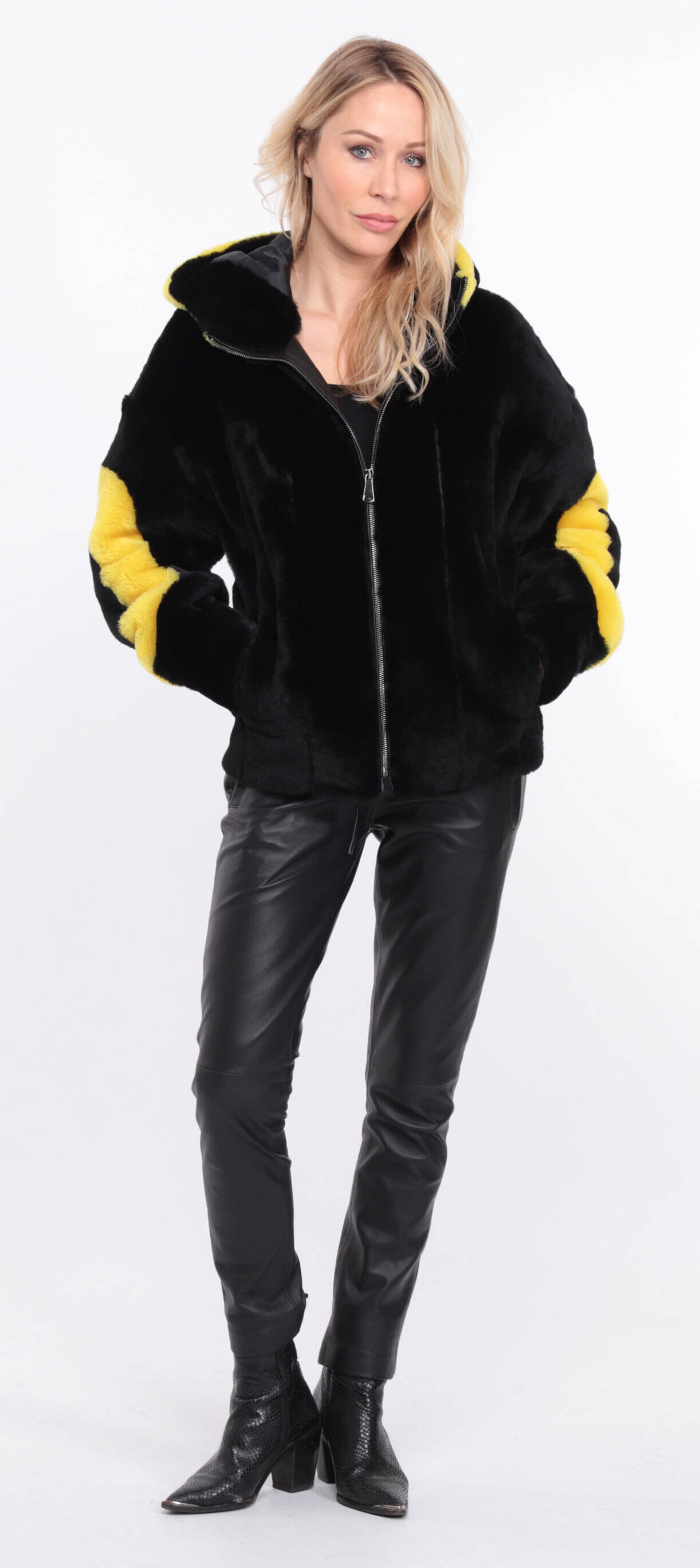 blouson megane noir yellow (7)