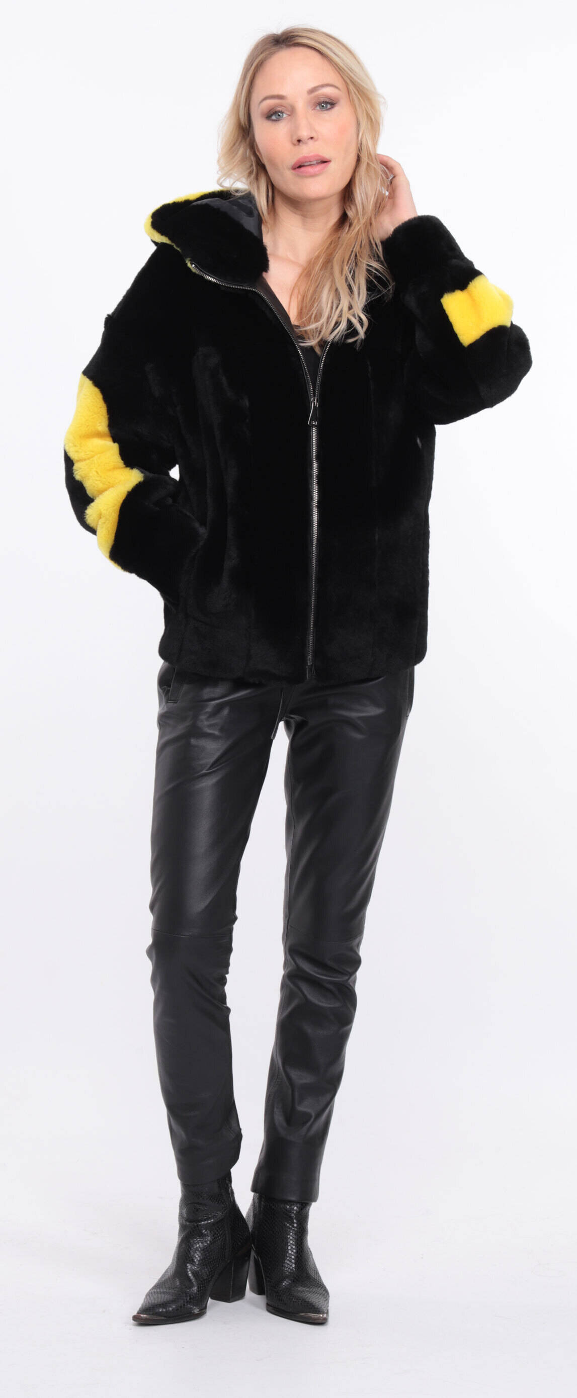 blouson megane noir yellow (8)