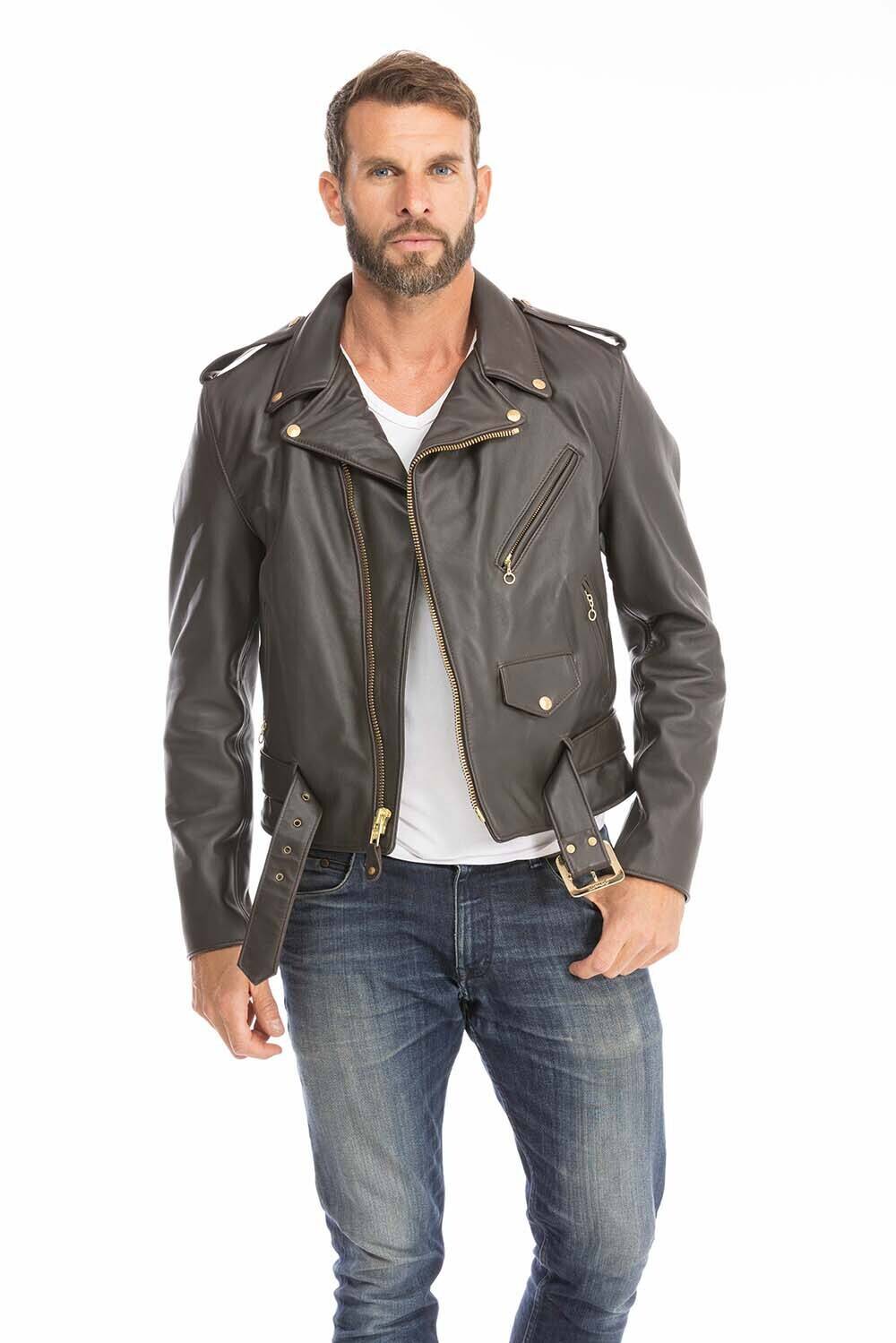 blouson perfecto cuir homme marron schott 618 (1)