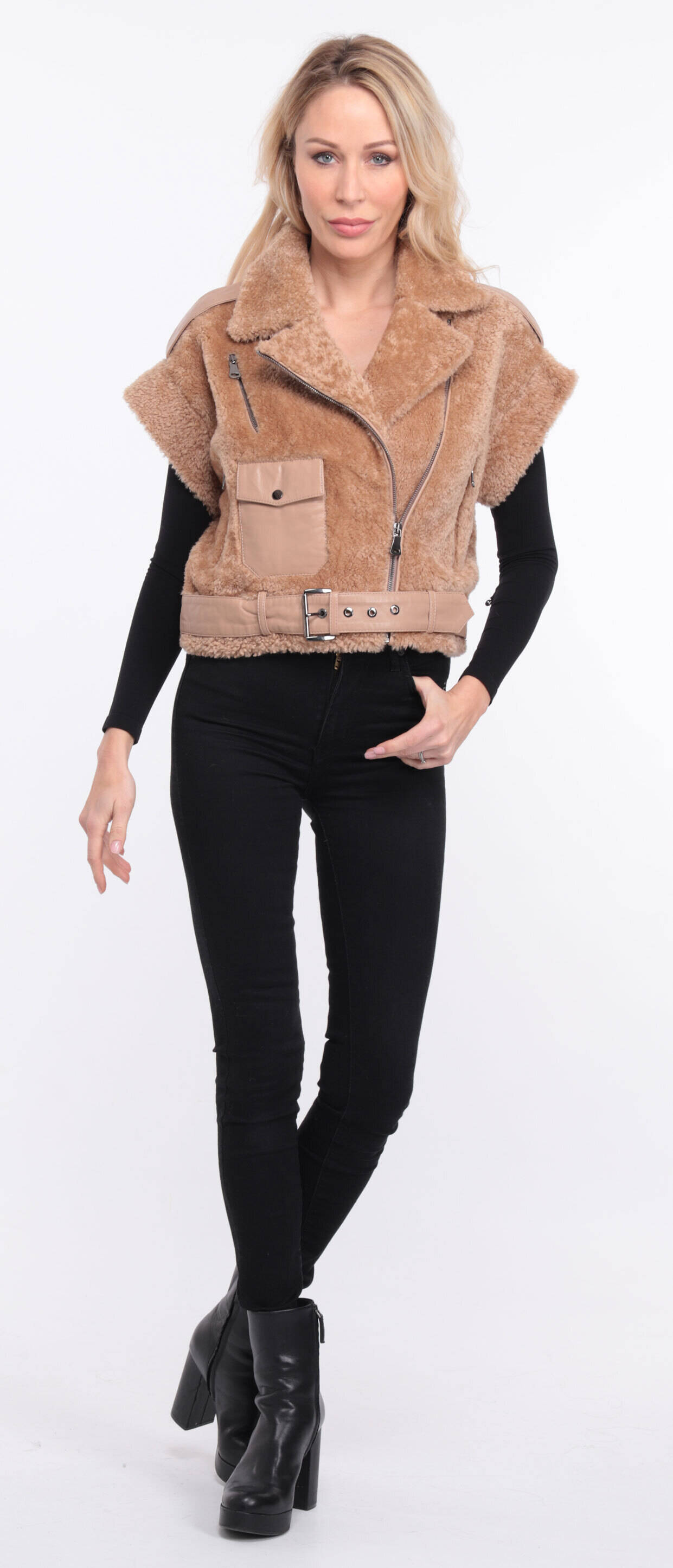 blouson sans manches sia camel (3)