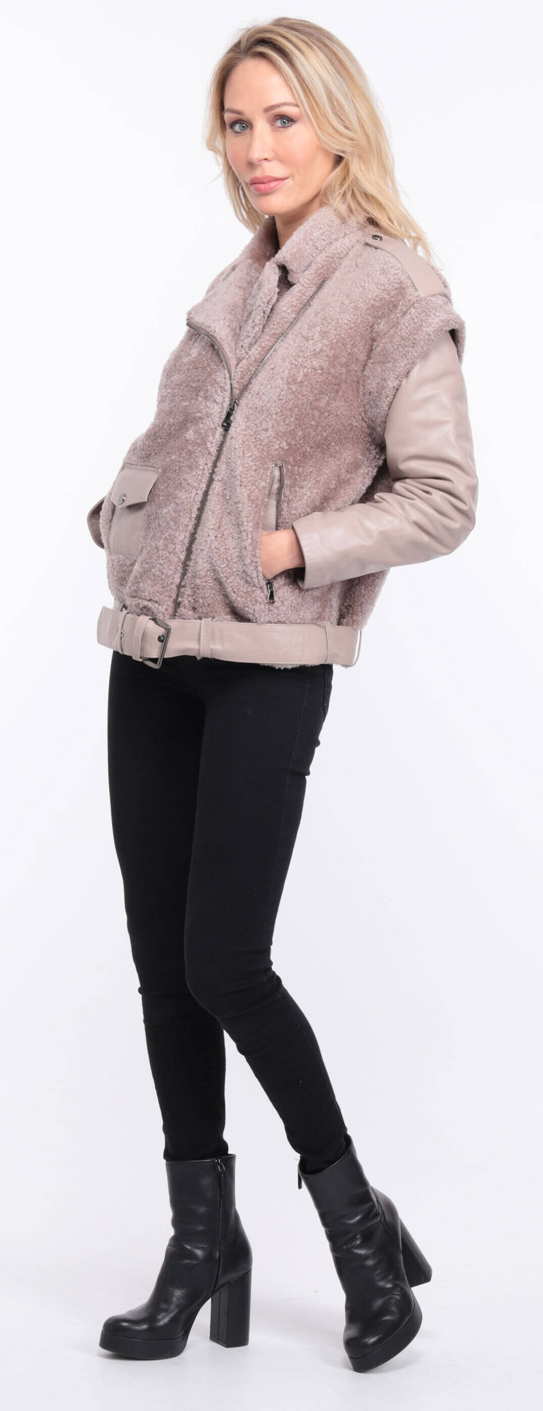 blouson tina manche gris clair (14)