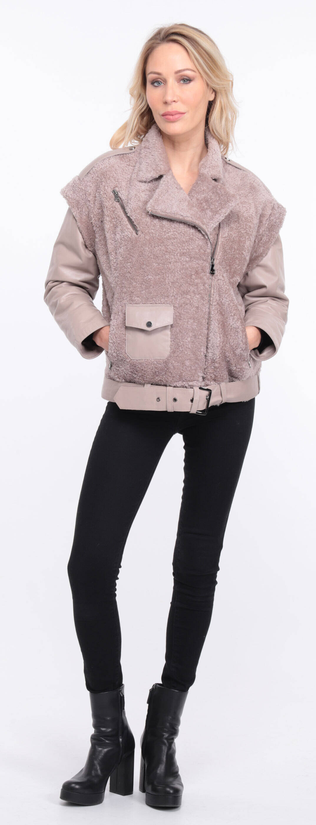 blouson tina manche gris clair (9)