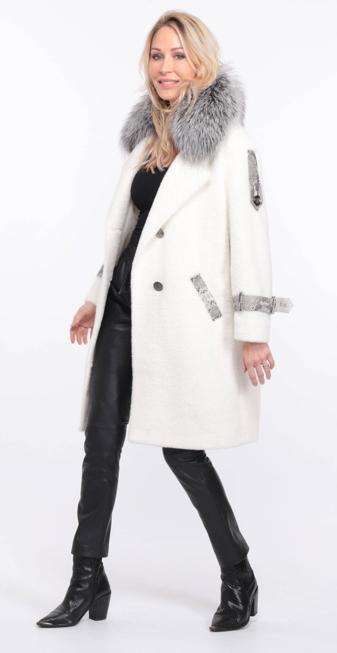 manteau amber al cantara blanc col renard argente (13)