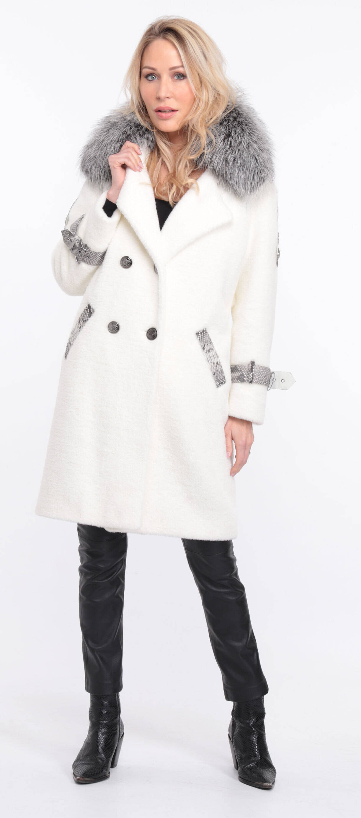 manteau amber al cantara blanc col renard argente (3)