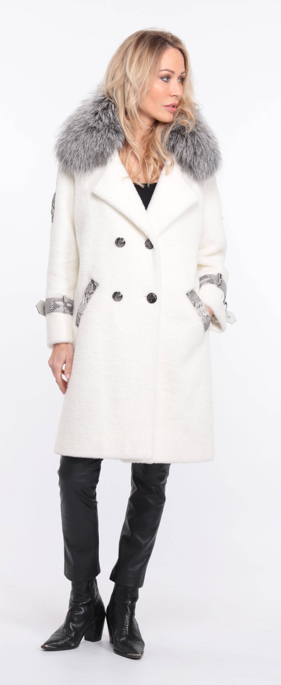 manteau amber al cantara blanc col renard argente (6)