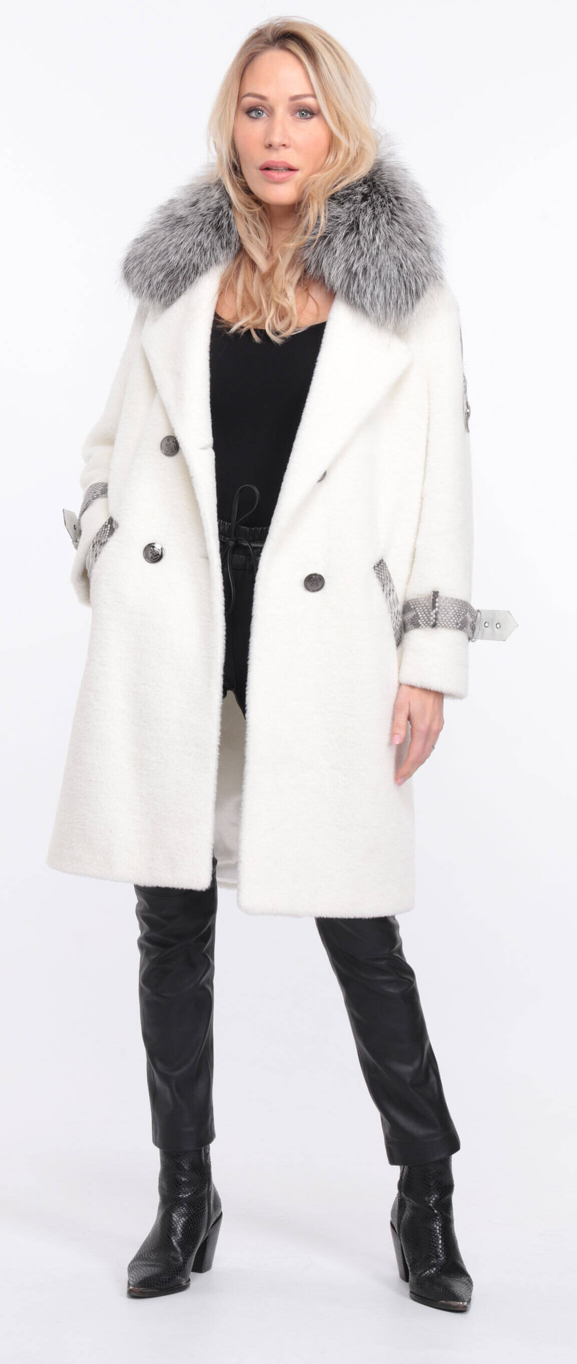 manteau amber al cantara blanc col renard argente (8)