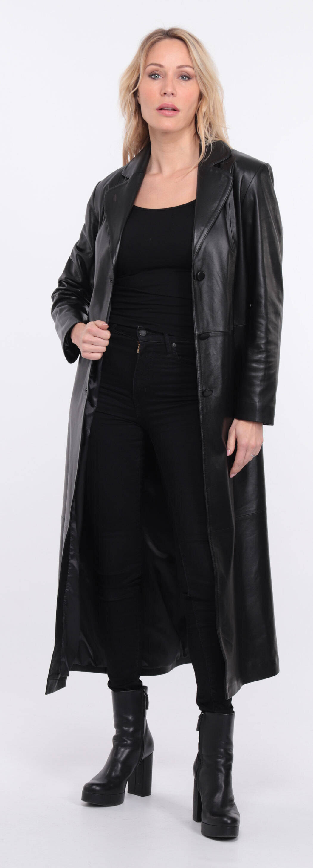 Manteau cuir femme noir jodie (3)