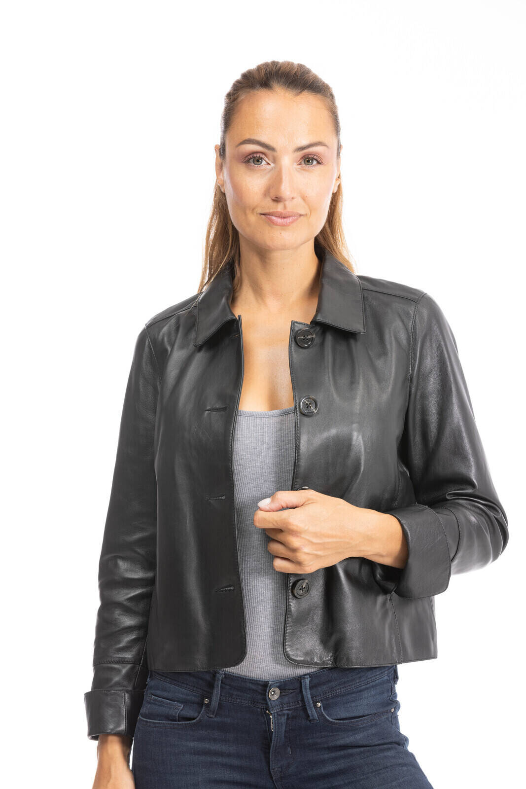 veste cuir 64480 noir  (2)