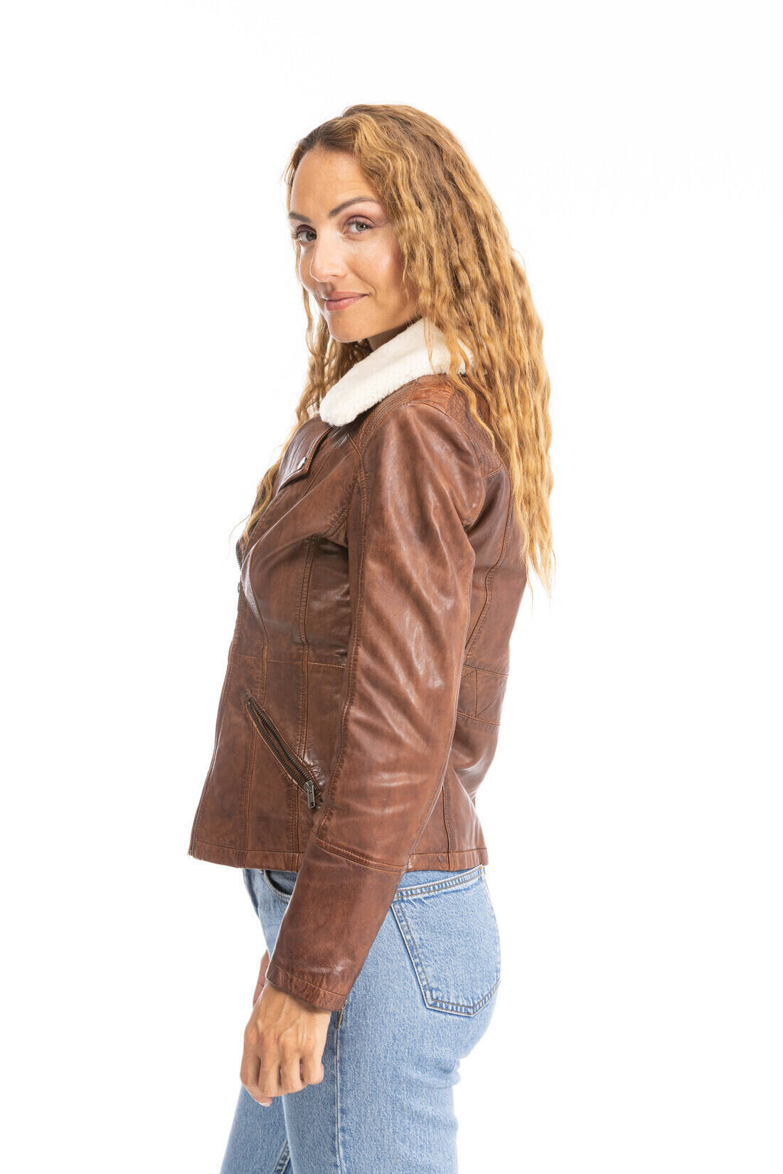 veste cuir femme cognac dalia (5)